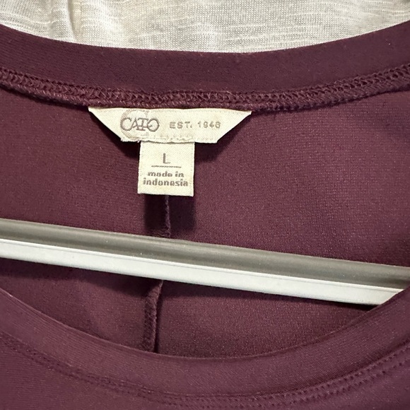 Women’s Cato blouse top burgundy - Picture 3 of 5